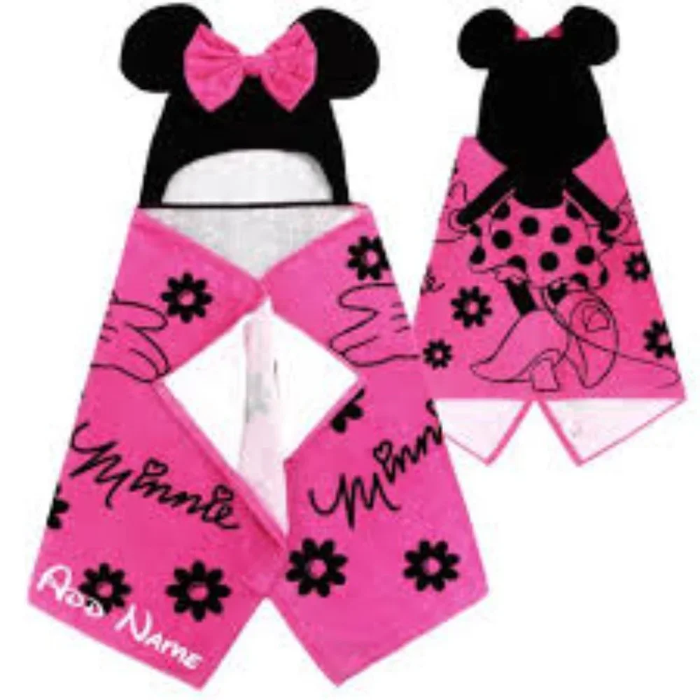 Minnie Mouse Hooded Towel New One Size